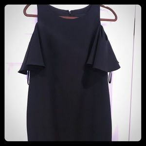 Cynthia Rowley Black cutout shoulder dress